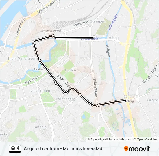 4 Light Rail Line Map