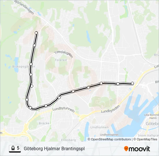 5 Light Rail Line Map