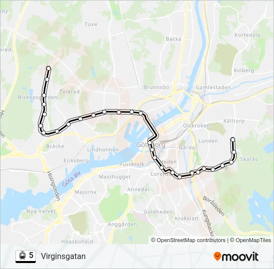 5 Light Rail Line Map