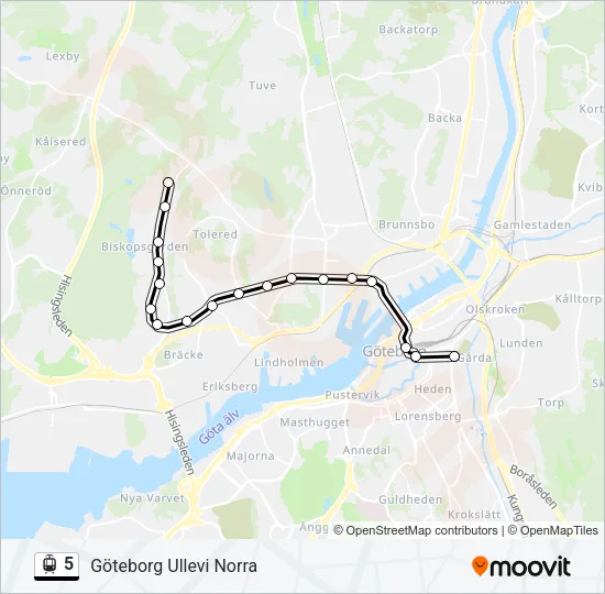 5 Light Rail Line Map