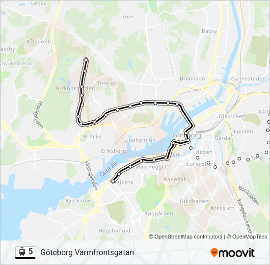 5 Light Rail Line Map