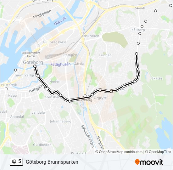 5 light rail Line Map