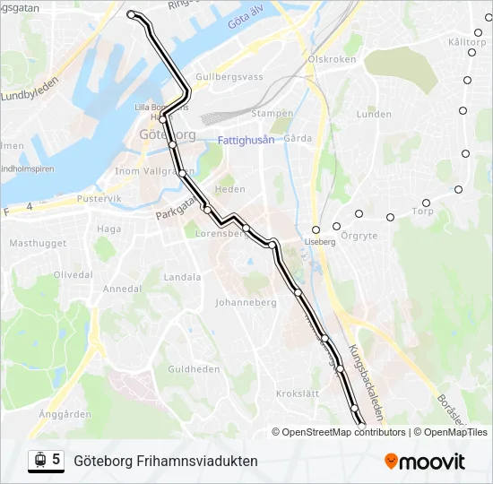 5 Light Rail Line Map