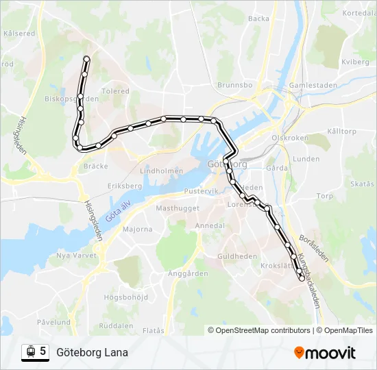 5 Light Rail Line Map