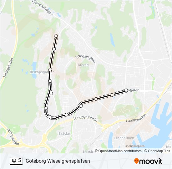 5 light rail Line Map