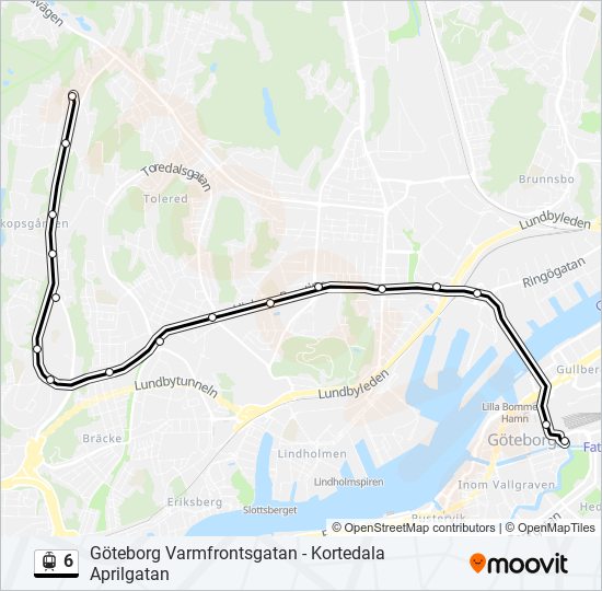 6 light rail Line Map