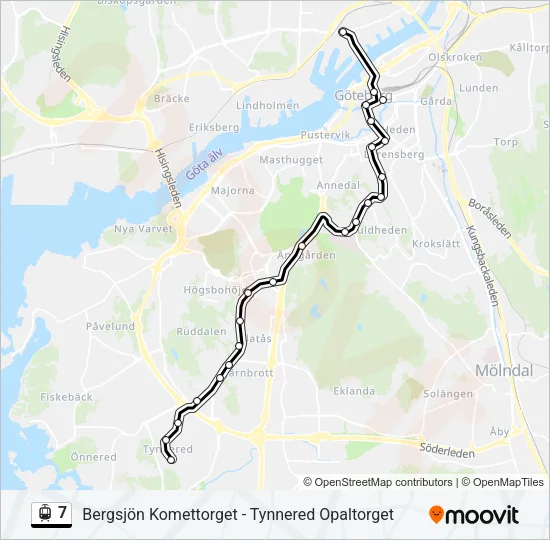 7 Light Rail Line Map