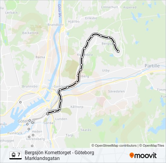 7 light rail Line Map