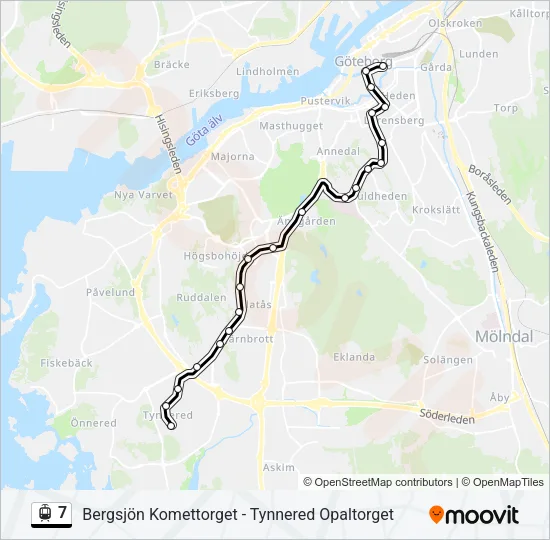 7 Light Rail Line Map
