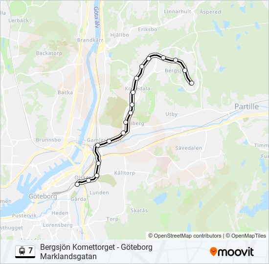 7 light rail Line Map