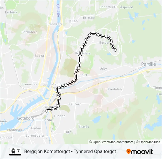 7 Light Rail Line Map