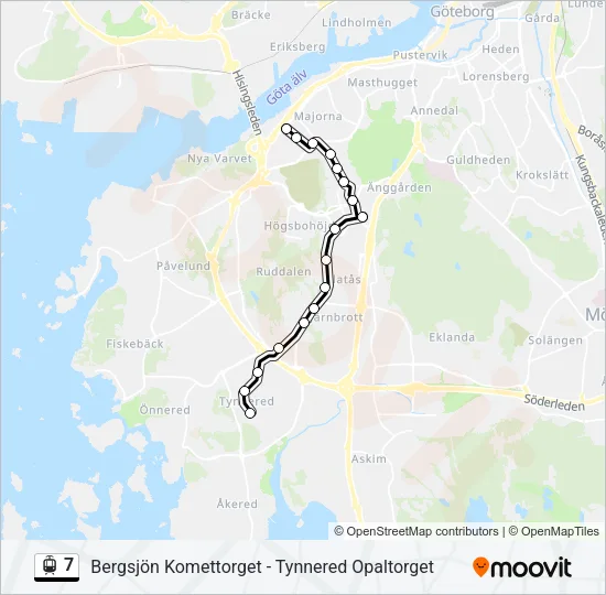 7 Light Rail Line Map