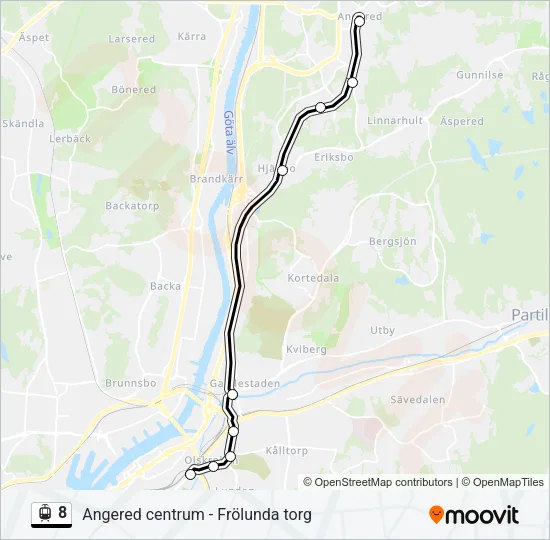 8 Light Rail Line Map