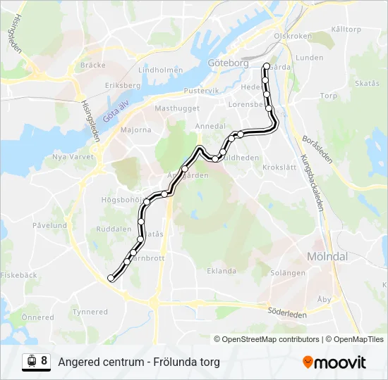 8 Light Rail Line Map