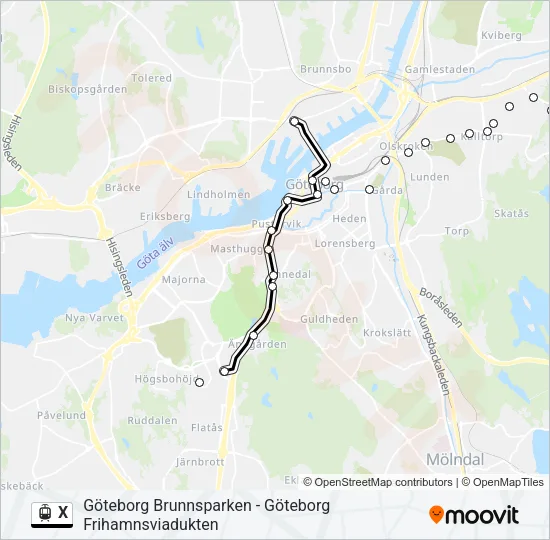 X  Line Map