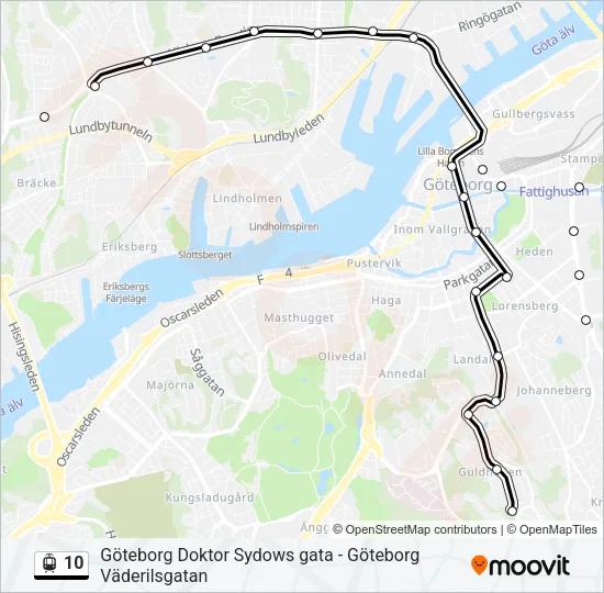10 Light Rail Line Map