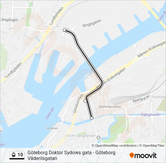 10 Light Rail Line Map