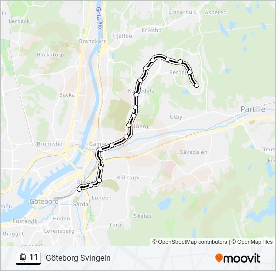 11 light rail Line Map