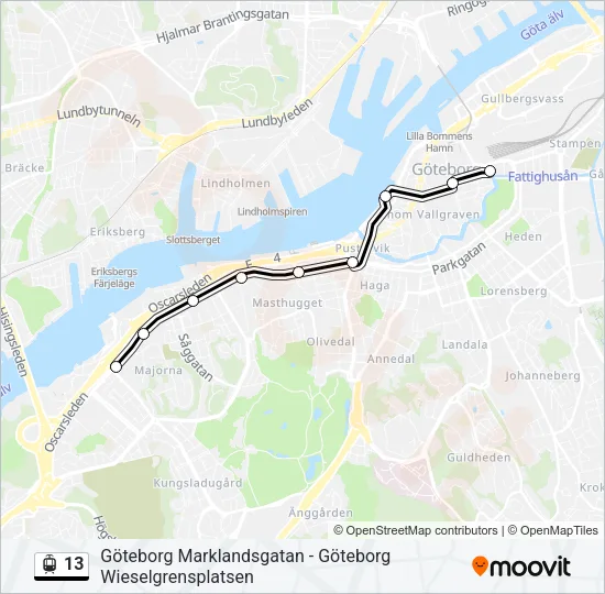 13 Light Rail Line Map