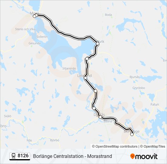 8126 train Line Map