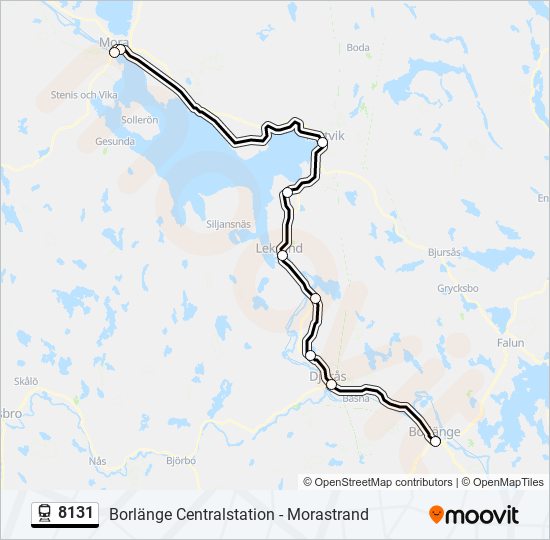 8131 train Line Map