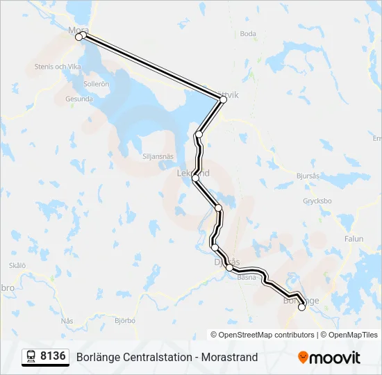 8136 Train Line Map