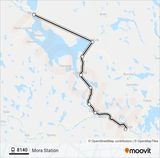 8140 Train Line Map