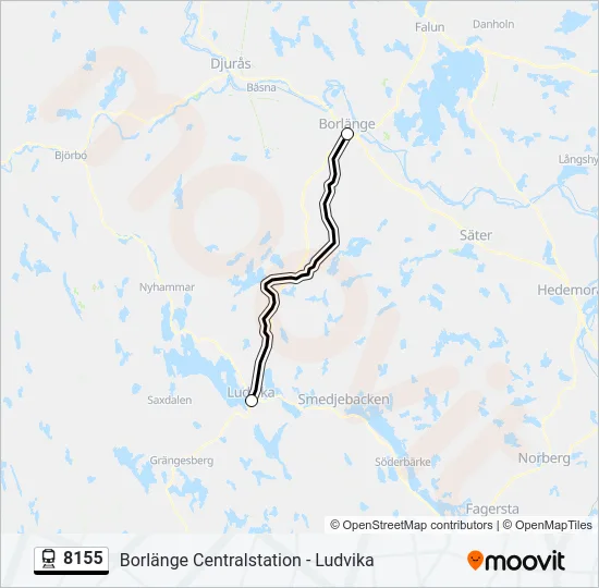 8155 Train Line Map
