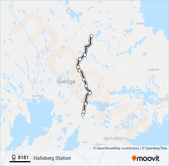 8181 train Line Map