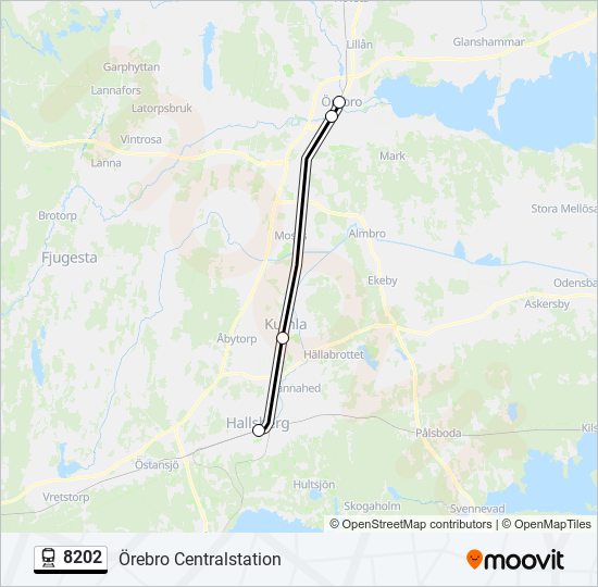 8202 train Line Map