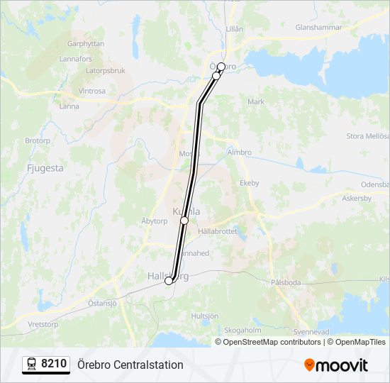 8210 train Line Map