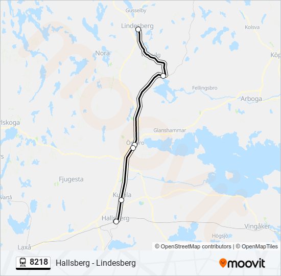 8218 train Line Map