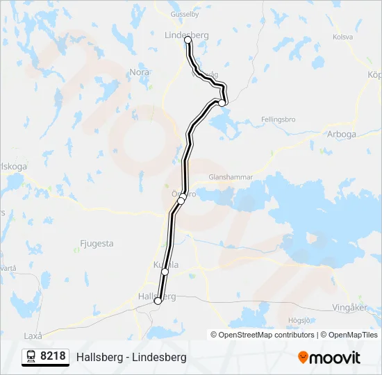 8218 Train Line Map