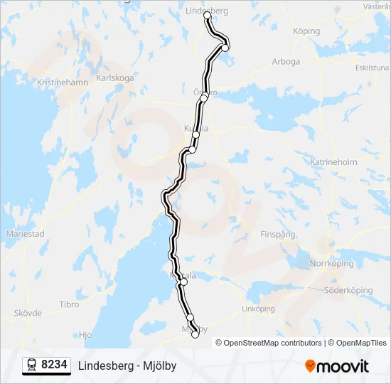8234 Train Line Map