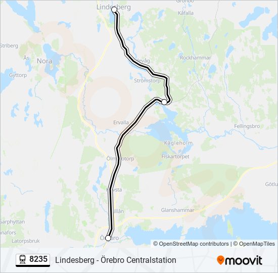 8235 train Line Map