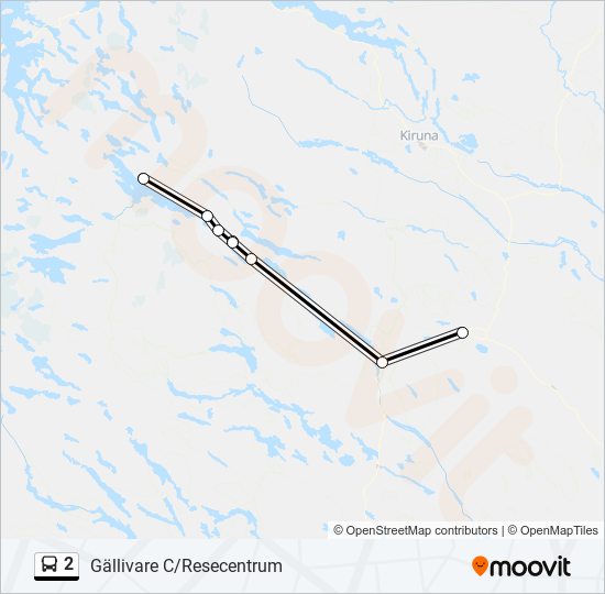 2 bus Line Map