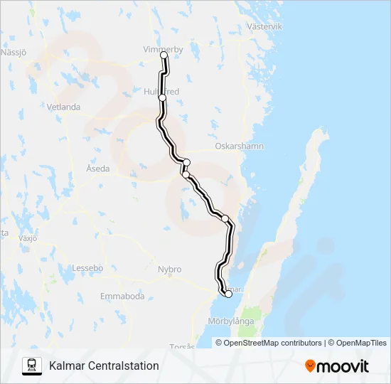 KRÖSATÅG Train Line Map