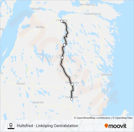 KRÖSATÅG Train Line Map