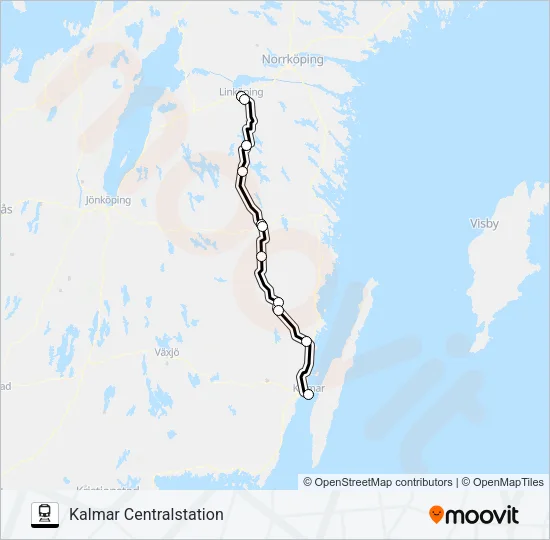 KRÖSATÅG Train Line Map