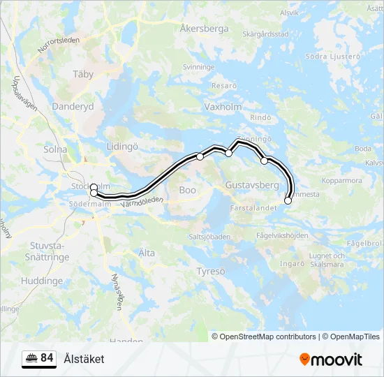 84 Ferry Line Map