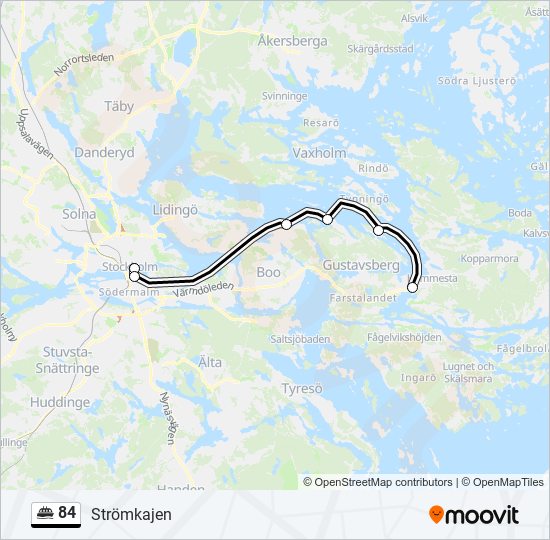 84 ferry Line Map