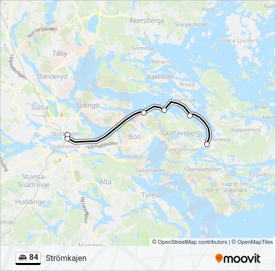 84 Ferry Line Map