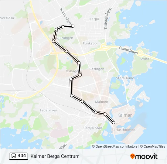404 Bus Line Map