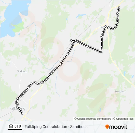 310 Bus Line Map