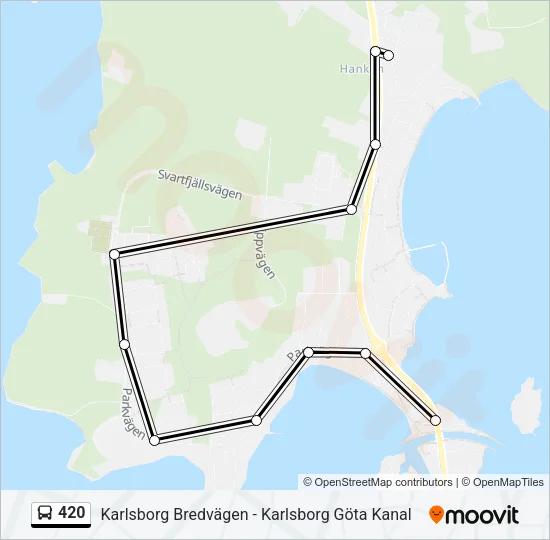 420 Bus Line Map