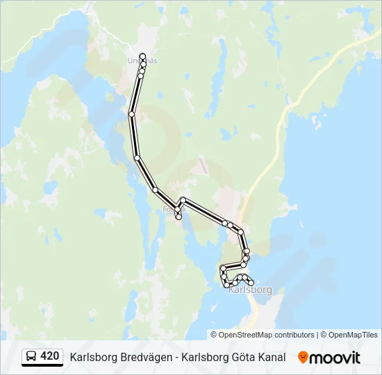 420 Bus Line Map