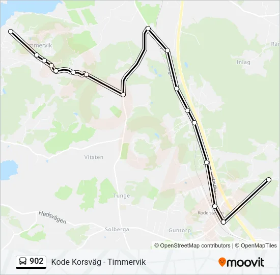 902 Bus Line Map