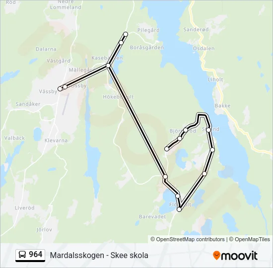964  Line Map
