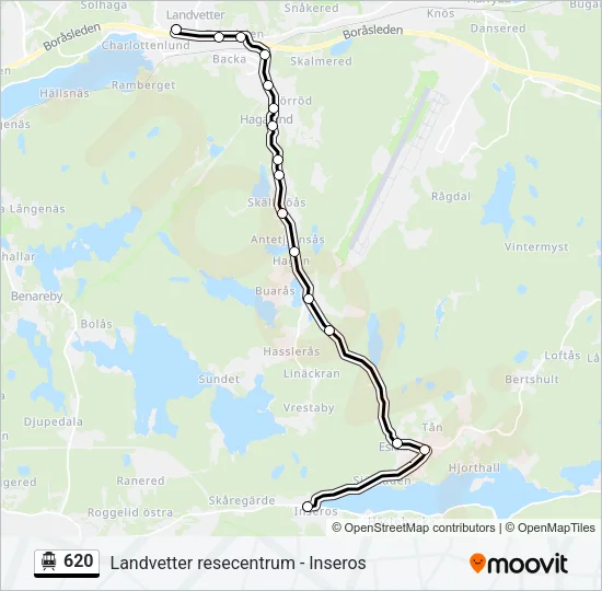 620 Cable Car Line Map