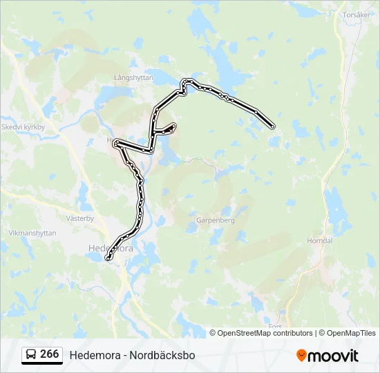 266 Bus Line Map